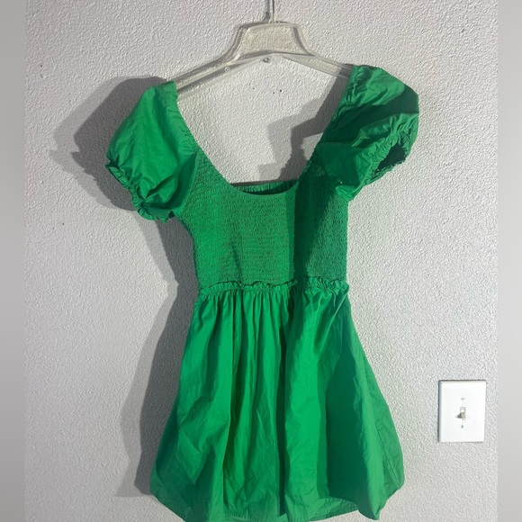 Altar’d State Kelly Green tie back dress size large - Picture 2 of 7